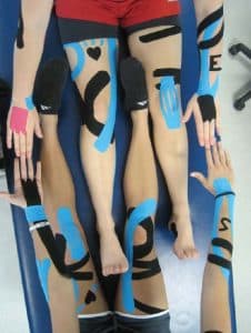 Group Taping with arms and legs