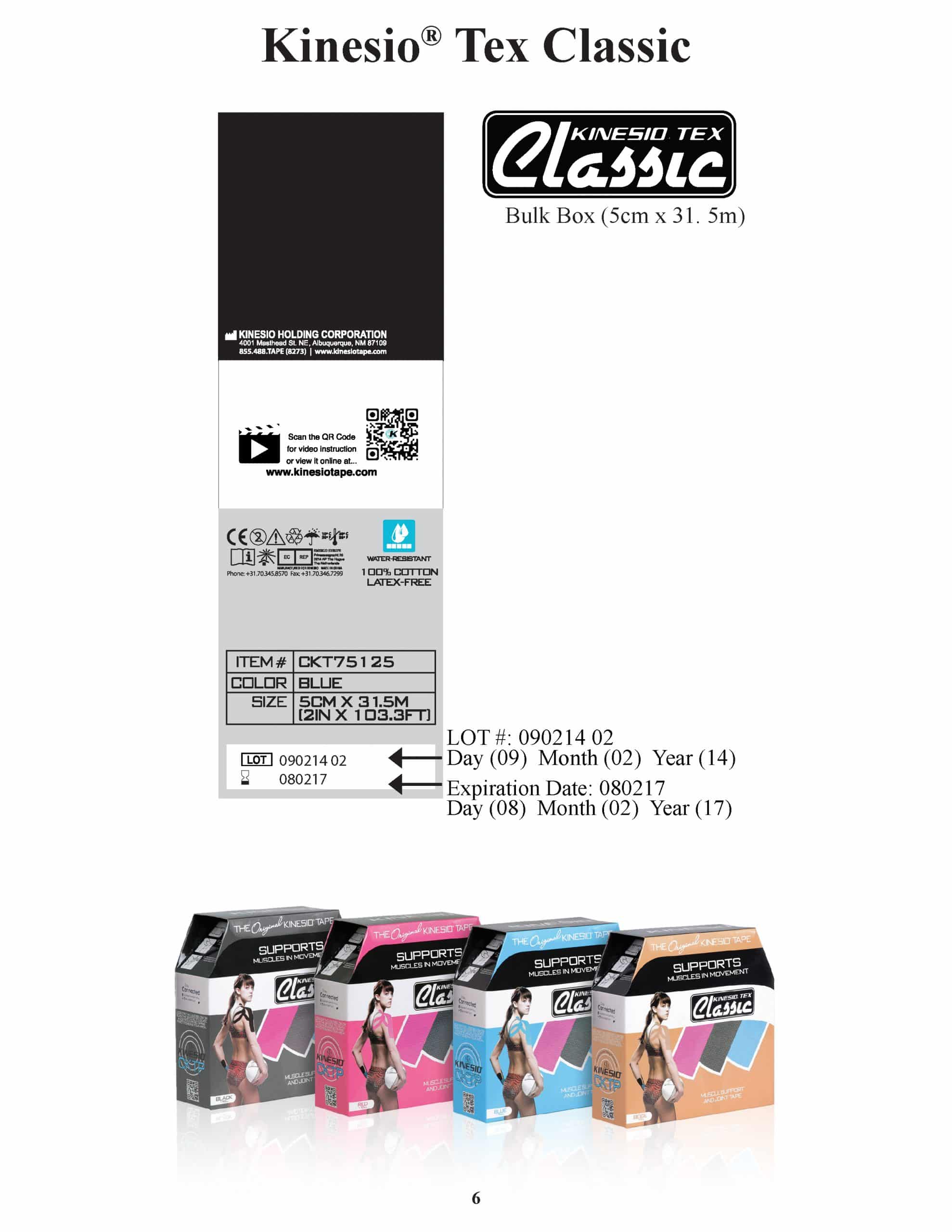 Kinesio Tex Classic: 2in x 31.5m (103.3 ft) Long Bulk – The Therapy  Connection
