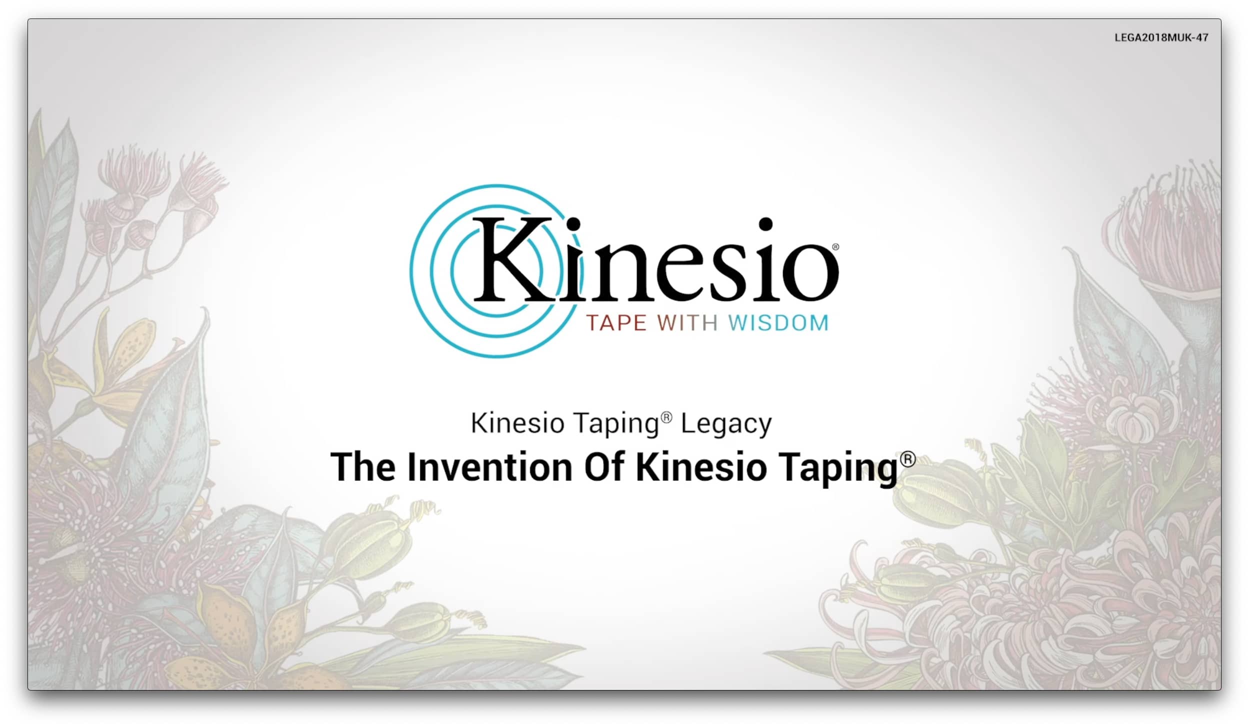 The Invention Of Kinesio Taping Title